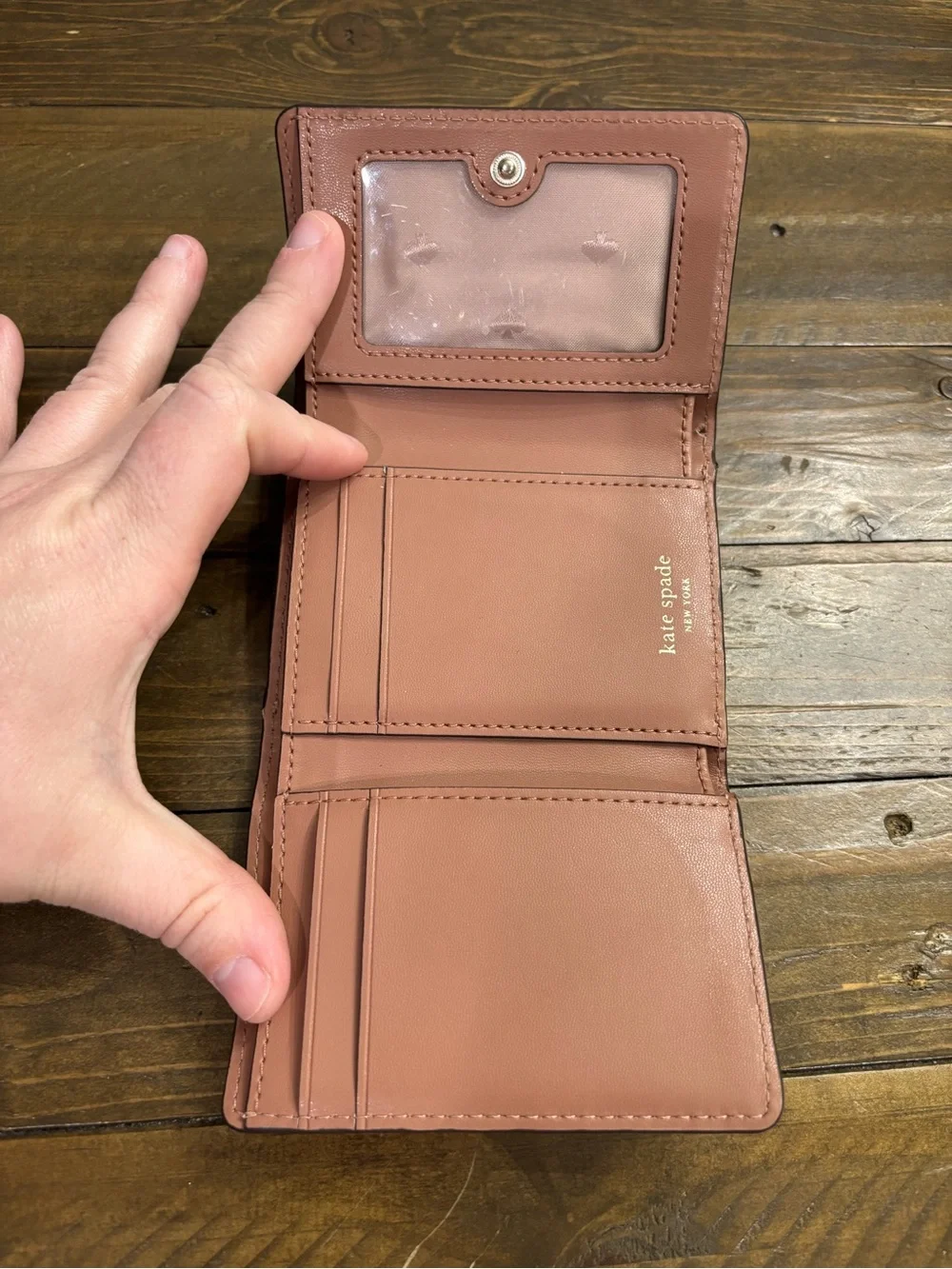 Kate Spade Blush Pink Small Trifold Wallet